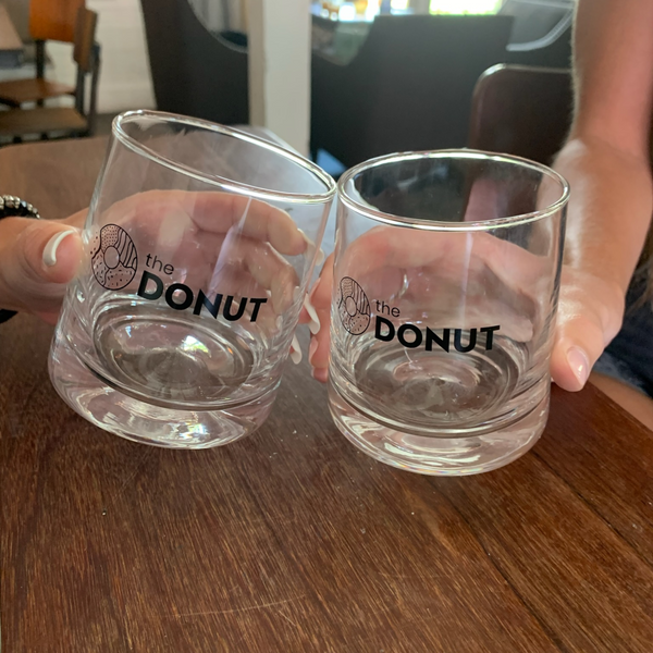 Pair of DONUT Old Fashioned Glasses